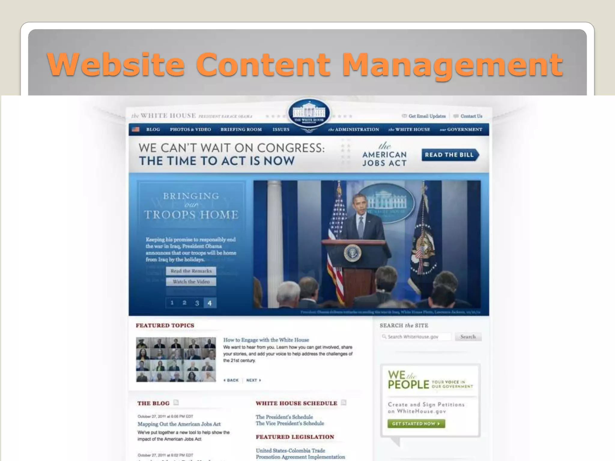 Website Content Management