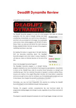 Deadlift dynamite 1