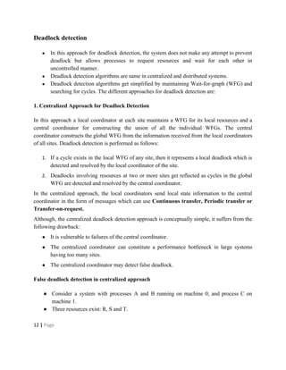Deadlock in Distributed Systems | PDF