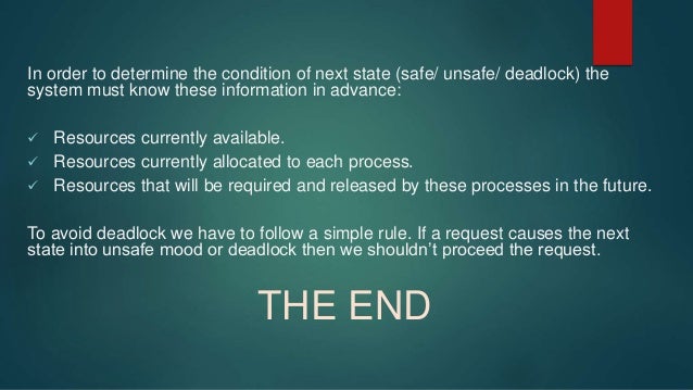 deadlock in operating system