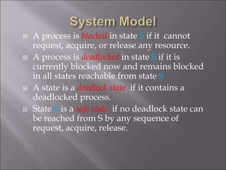 Deadlock Detection in Distributed Systems | PPT
