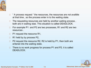 An brief introduction to Deadlocks in OS | PPT