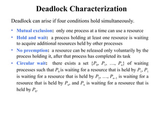 Deadlocks and dead lock Prevention Power point presentation | PPT