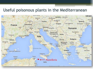 Useful poisonous plants in the Mediterranean
Pantelleria
 