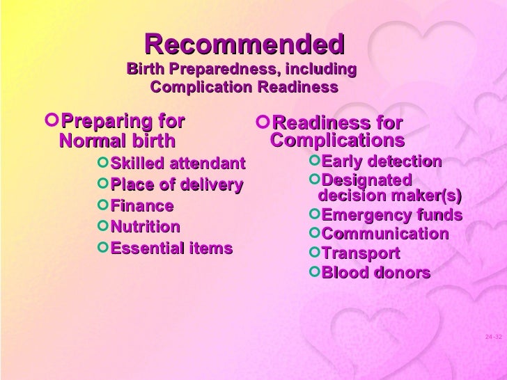 deadly delay birth preparedness plan