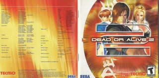 Dead or alive 2 manual dreamcast ntsc
