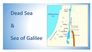 Dead Sea
&
Sea of Galilee
 