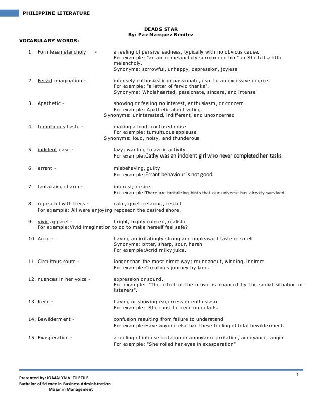 Dead stars 3 essay picture