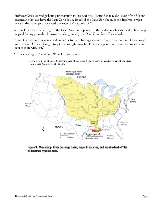 Gulf of mexico dead zone image