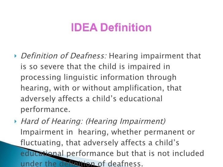deaf impaired