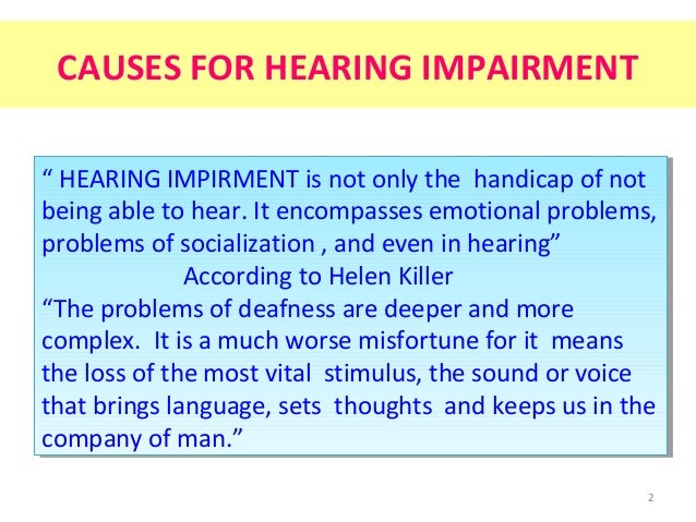 deaf impaired