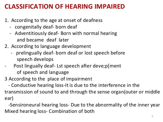 deaf impaired