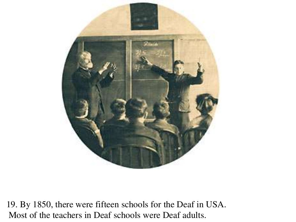 ASL Deaf history timeline