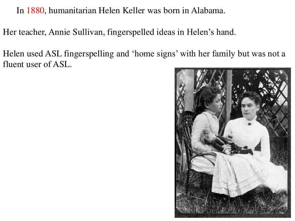 ASL Deaf history timeline