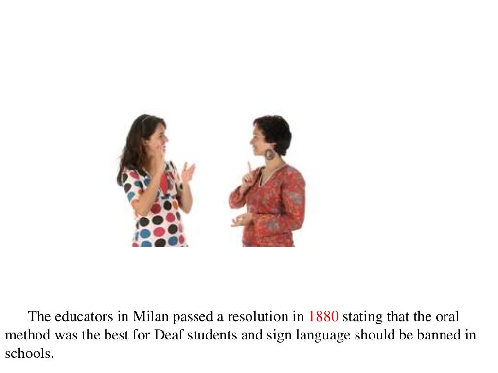 ASL Deaf history timeline