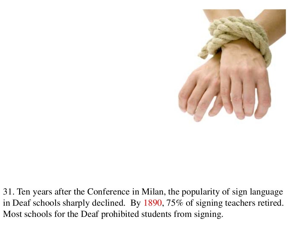 ASL Deaf history timeline