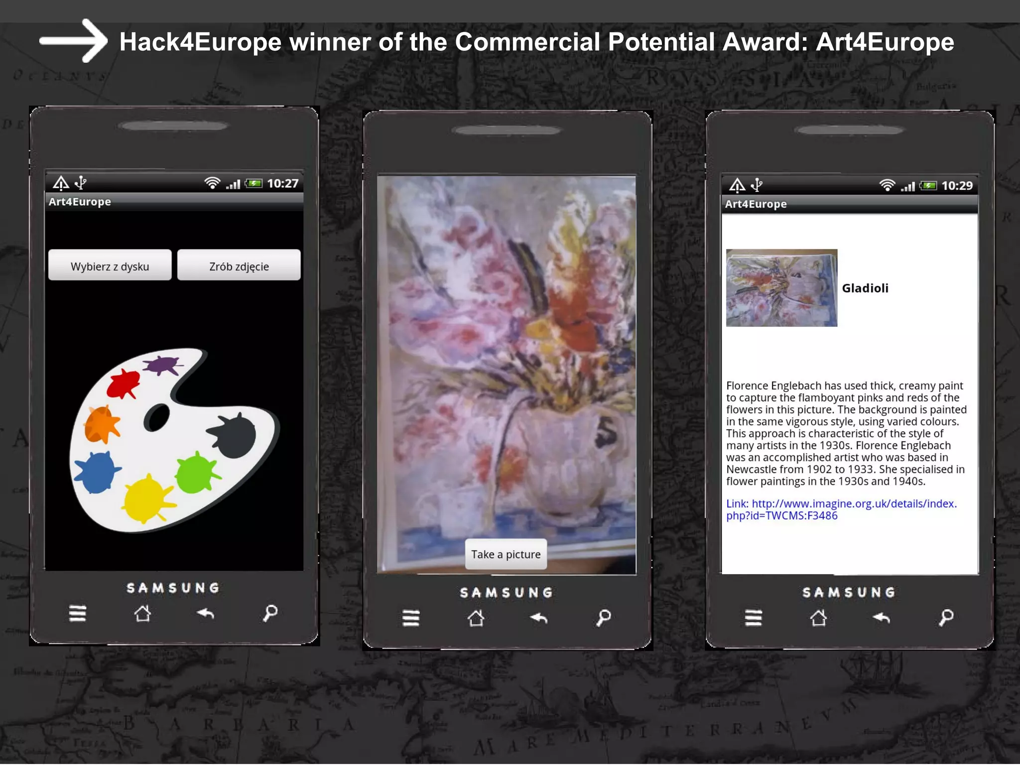 Hack4Europe winner of the Commercial Potential Award: Art4Europe
 