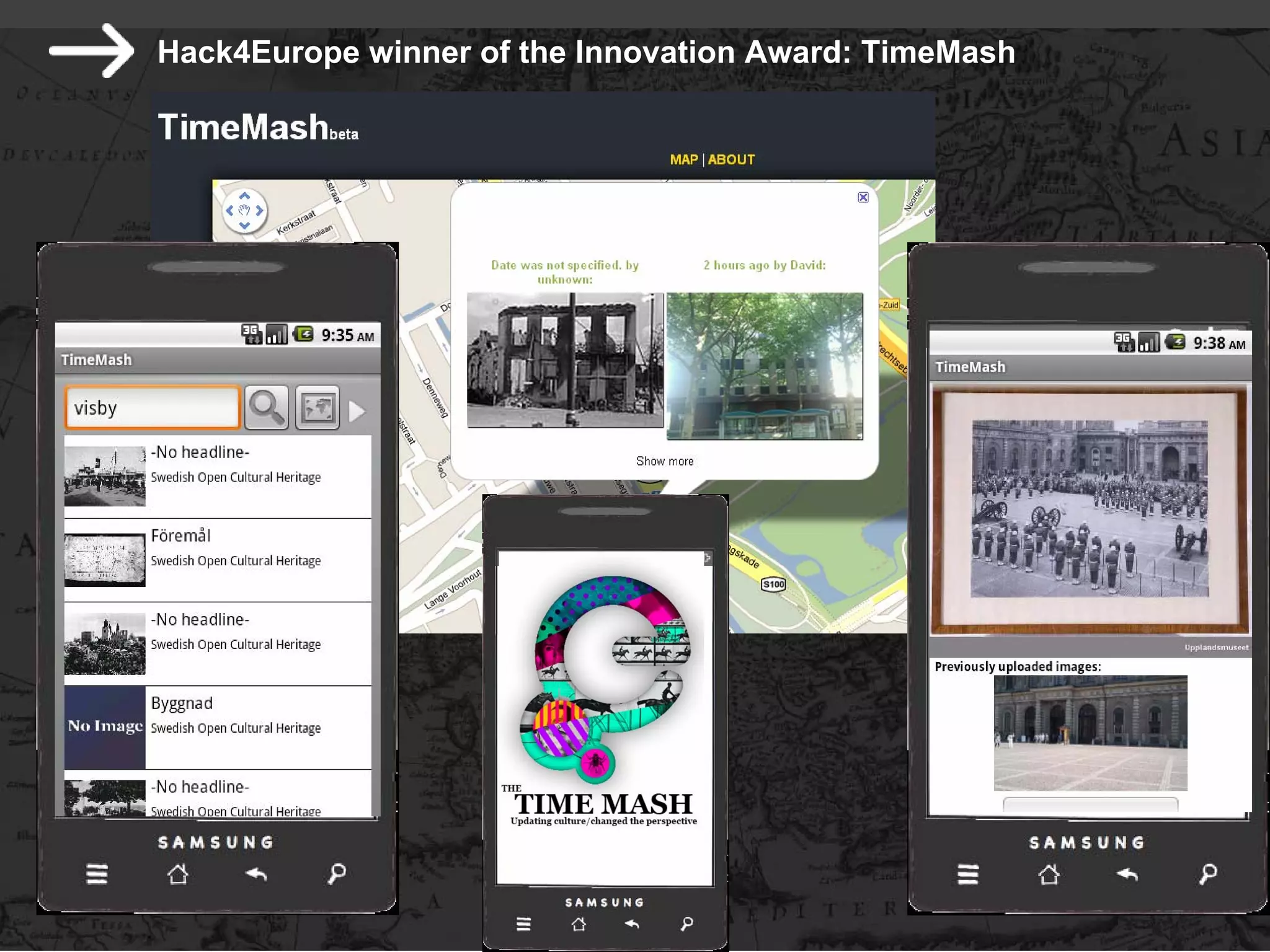 Hack4Europe winner of the Innovation Award: TimeMash
 