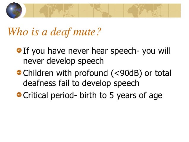 Deaf Mutism