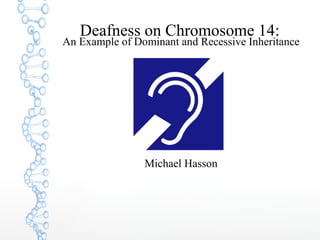 Deafness on Chromosome 14:
An Example of Dominant and Recessive Inheritance
Michael Hasson
 