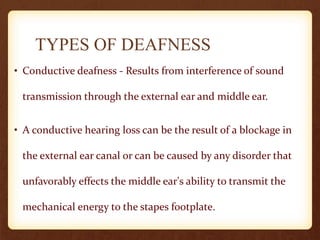 Deafness | PPTX