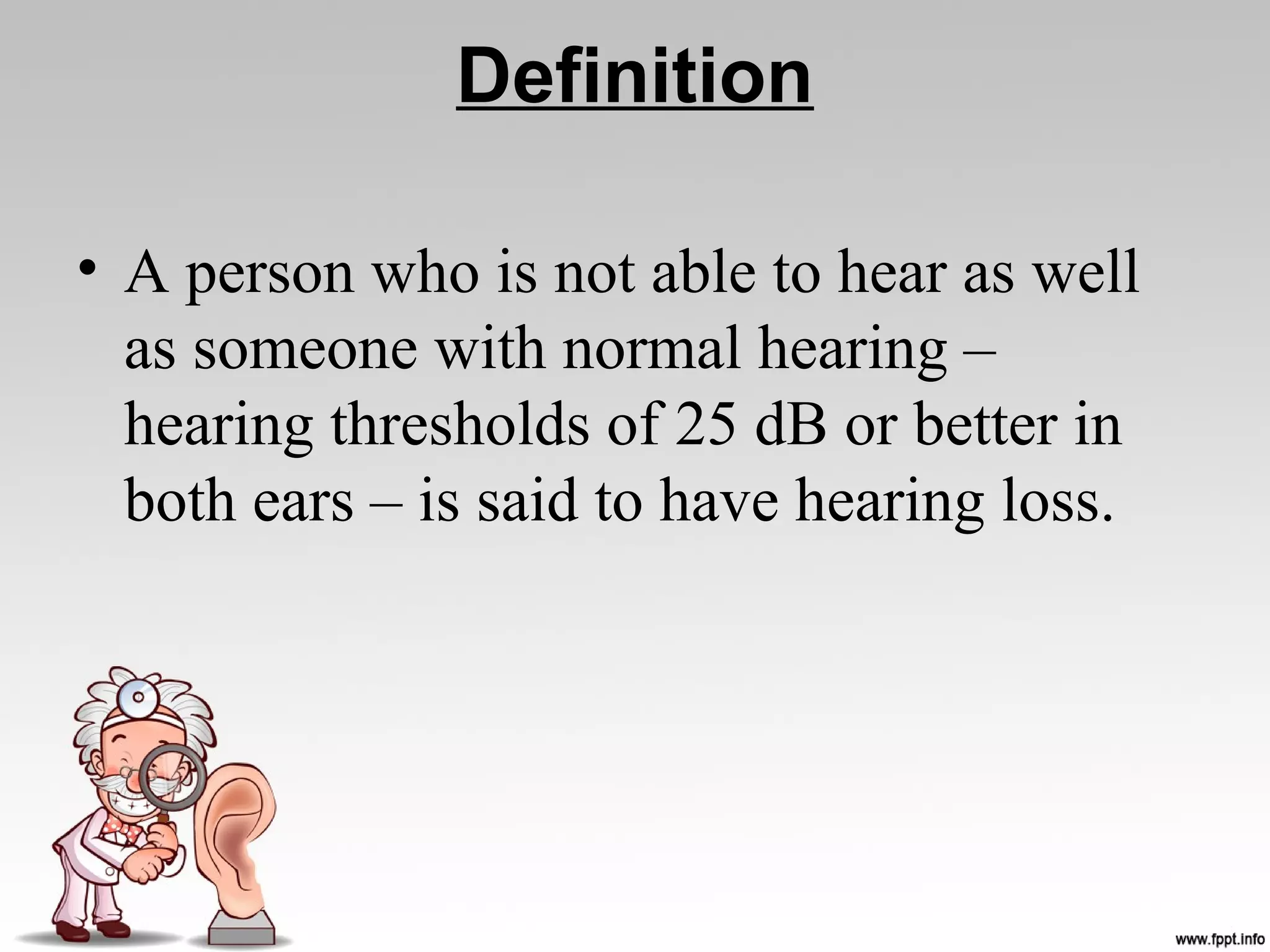 Deafness | PPT