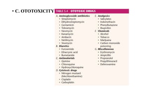 • C. OTOTOXICITY
 