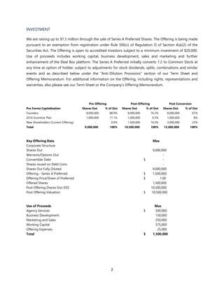 Deal Box Investment Brief | PDF