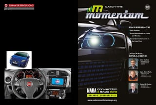 linha de produç ão
                                                                                                                                                     CatCh the


                          De acordo com Disler, a tecnologia embarca-        ligado ao sistema de som do veículo via bluetooth.
                      da nos veículos da marca passaram por diversas         Com isso, é possível ouvir as postagens de amigos
                      evoluções. Depois do sistema Connect, a monta-         do Facebook, por exemplo. O acesso pode ser feito
                      dora italiana lançou o Blue and Me e o Blue and        por comando de voz. O Novo Punto foi o primeiro
                      Me Nav. O mais recente sistema é o EcoDrive,           carro a oferecer esse serviço. “Todo o novo projeto
                      ferramenta onde a central do motor registra a          que efetuamos na fábrica já leva em consideração as
                      dirigibilidade do motorista, monta um panorama         questões de conectividade”, complementa Dilser.
                      do perfil do condutor, o quanto consumiu e dá              Todas estas tendências que integram conec-                                         experience
                      dicas de como ele pode melhorar a condução. “O         tividade aos veículos parecem ter se tornado um
                      sistema atrai os jovens, pois gera uma verdadeira      caminho sem volta no mercado. Grande parte das                                          | 500+ Exhibits
                                                                                                                                                                    ||

                      convergência entre o veículo, as pessoas e as mídias   empresas já possui produtos voltados para a Gera-
                      sociais”, comenta Disler.                              ção Y, porém, a comunicação deve ir ao encontro                                         | Bonus Workshops on Friday
                                                                                                                                                                    ||

                          A mais recente novidade da empresa é o Social      do que este público pensa e necessita. “Toda a                                                 and Monday
                      Drive, solução que permite o acesso com as redes       nossa comunicação no Brasil já está de acordo com
                      sociais, para receber notícias dos portais enquan-     a linguagem deste público”, explica Mahnke, da                                          | Social Connection Zone on
                                                                                                                                                                    ||
                      to dirige, por comando de voz. Trata-se de um          GM do Brasil.
                      software que “lê” para o motorista as atualizações         A Rede de Concessionárias também deve se pre-                                              the Expo Floor
                      de suas redes sociais. O dono do carro precisa ter     parar para receber este novo consumidor em suas
                      um smartphone conectado à internet, que será           lojas. As formas tradicionais de venda, que incluem
                                                                             os apelos de potência e dirigibilidade, perderam
                                                                             espaço para conceitos de design, estilo e conecti-
                                                                             vidade. “O Concessionário deve estar atento com
                                                     Novo Punto, da Fiat,    relação à utilização do produto para poder explicar
                                                     é o primeiro veículo
                                                     da marca equipado
                                                     com o Social Drive.
                                                                             com propriedades toda a tecnologia presente hoje
                                                                             nos veículos”, comenta Disler, da Fiat.
                                                                                                                                                                    dynamic
                                                                                 “Os nossos Concessionários estão capacitados a                                     speakers
                                                                             entender este público e a interagir com eles. Desen-
                                                                             volvemos treinamentos constantes para que a equi-                                                         | John Krafcik
                                                                                                                                                                                      ||
                                                                             pe de vendas entenda os hábitos e os gostos. Com                                                              PrESidEnt & CEO
                                                                             isso, conseguimos gerar credibilidade e fidelidade                                                            Hyundai MOtOr
                                                                                                                                                                                           aMEriCa
                                                                             destes novos clientes à marca”, finaliza Mahnke.




                                                                                                                                                                                       | Capt. Mark Kelly
                                                                                                                                                                                      ||

                                                                                                                                                                                           aStrOnaut and
                                                                                                                                                                                           HuSBand OF

                                                                                                                                             convention             ATD at
                                                                                                                                                                                           GaBriEllE GiFFOrdS
                                                                                                                                                                                           conventio
                                                                                                                                             & expo 2013            NADA                   & expo 201
                                                                                                                                     ORLANDO | FEBRUARY 8-11             O R L A N D O||| | F E B M.UGates 8 - 1
                                                                                                                                                                                                  R ARY
                                                                                                                                                                                          robert
                                                                                                                                                                                           SECrEtary OF
                                                                                                                                                                                           dEFEnSE (2006-2011)

                                                                                                                                             convention             ATD at                 conventio
                                                                                                                                             & expo 2013            NADA                   & expo 201
                                                                                                                                     ORLANDO | FEBRUARY 8-11             ORLANDO | FEBRUARY 8-1

                                                                                                                                    www.nadaconventionandexpo.org
                                                                                                                                             convention             ATD at
38   Revista Dealer
                                                                                                                                                                                           conventio
 