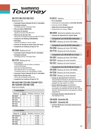 Catalogo 2008 SHIMANO Portugues