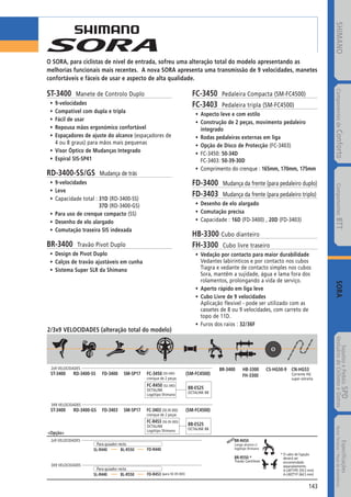 Catalogo 2008 SHIMANO Portugues