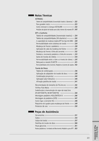 Catalogo 2008 SHIMANO Portugues