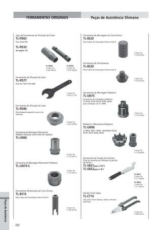 Catalogo 2008 SHIMANO Portugues