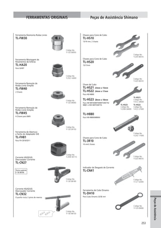 Catalogo 2008 SHIMANO Portugues