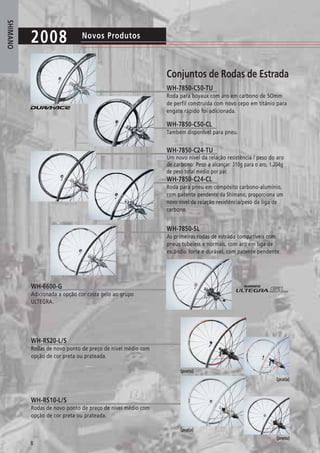 Catalogo 2008 SHIMANO Portugues