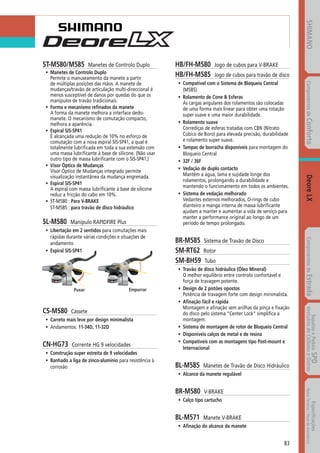 Catalogo 2008 SHIMANO Portugues