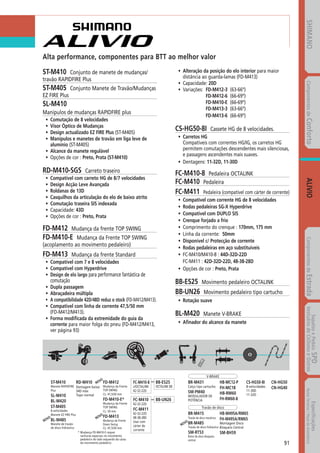Catalogo 2008 SHIMANO Portugues
