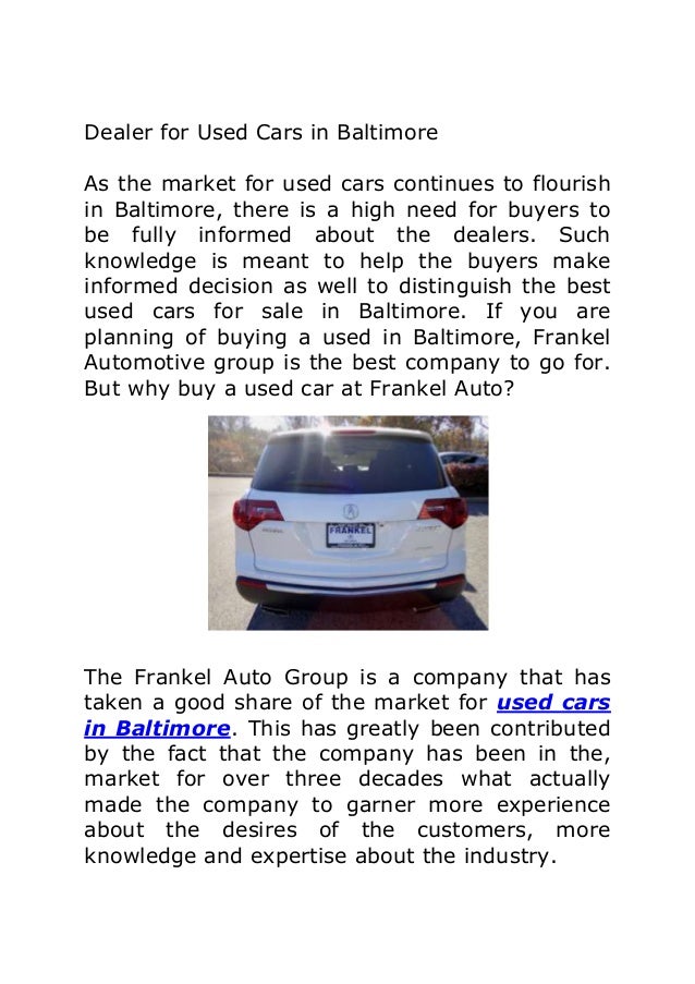 Used Cars Baltimore >> Dealer For Used Cars In Baltimore Used Cars Baltimore >> Dealer For Used Cars In Baltimore