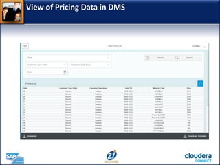 View of Pricing Data in DMS
 