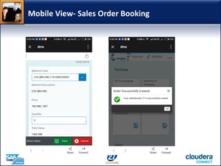 Mobile View- Sales Order Booking
 