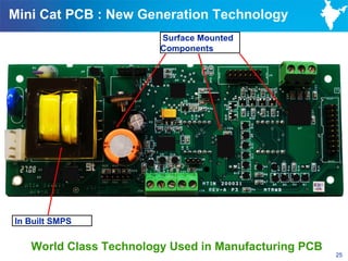 Mini Cat PCB : New Generation Technology
                        Surface Mounted
                        Components




In Built SMPS


   World Class Technology Used in Manufacturing PCB
                                                      25
 