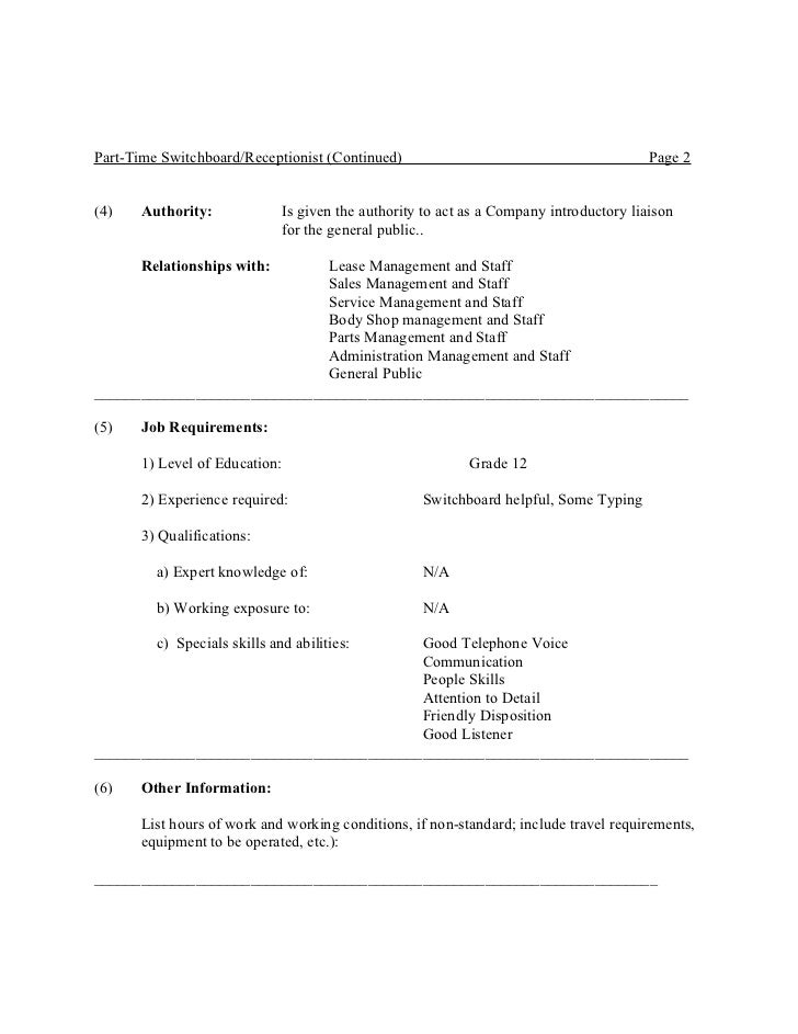 Dealership job descriptions1