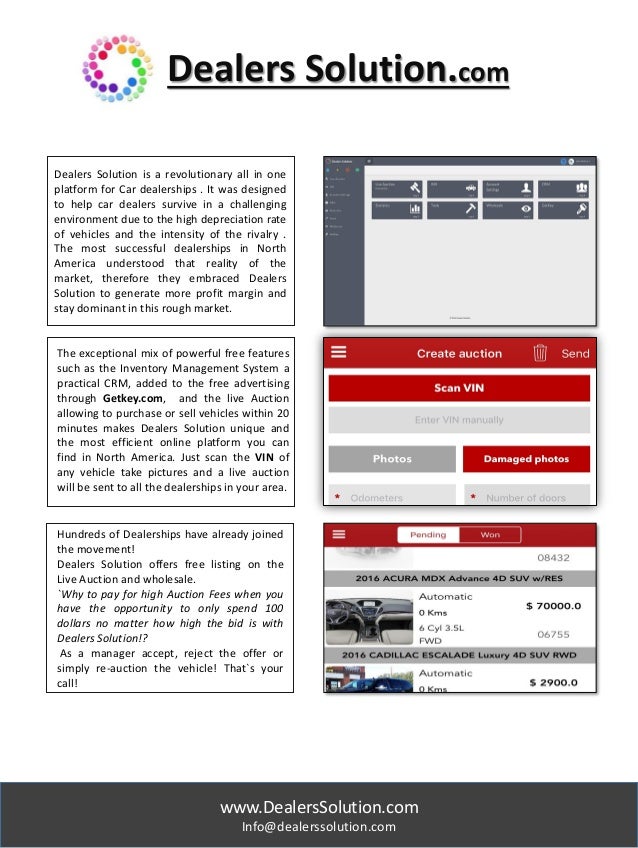 Dealers solution All in one platform for car dealerships.