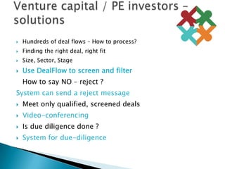 Hundreds of deal flows – How to process?