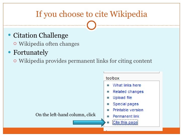 How to cite wikipedia in your essay