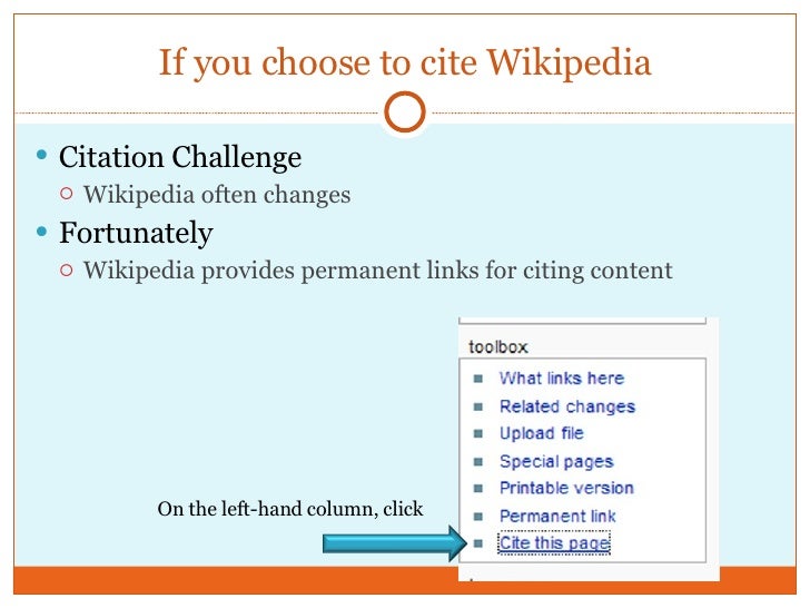 how to cite wikipedia in mla