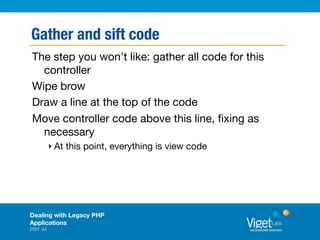 Dealing With Legacy PHP Applications