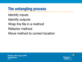 Dealing With Legacy PHP Applications