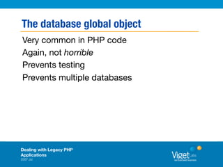 Dealing With Legacy PHP Applications