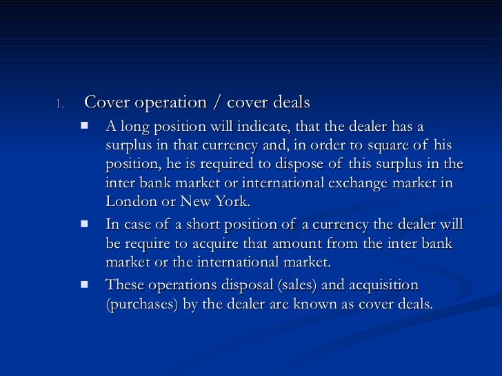 Forex dealing room operations